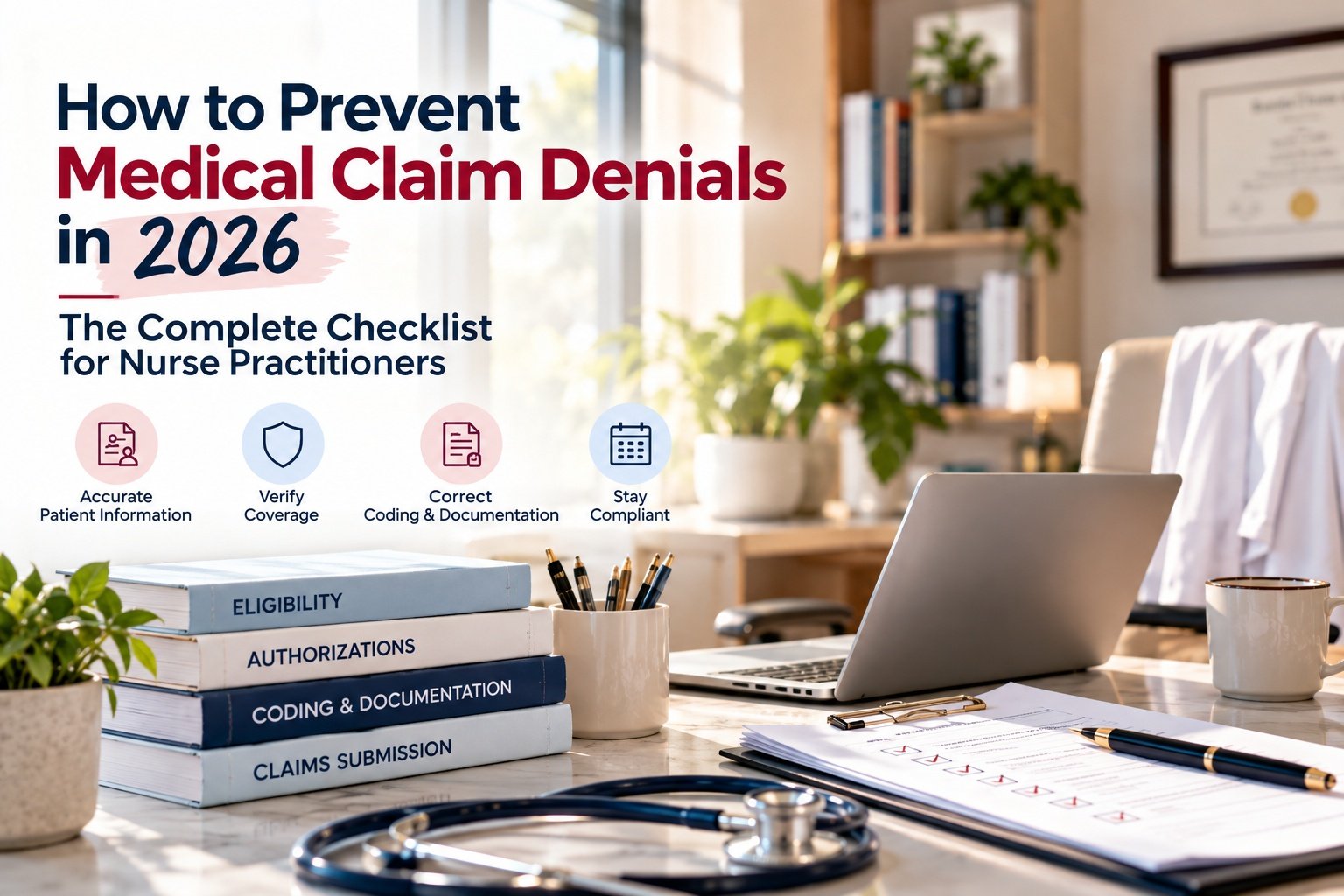 2026 medical claim denial prevention checklist for nurse practitioners